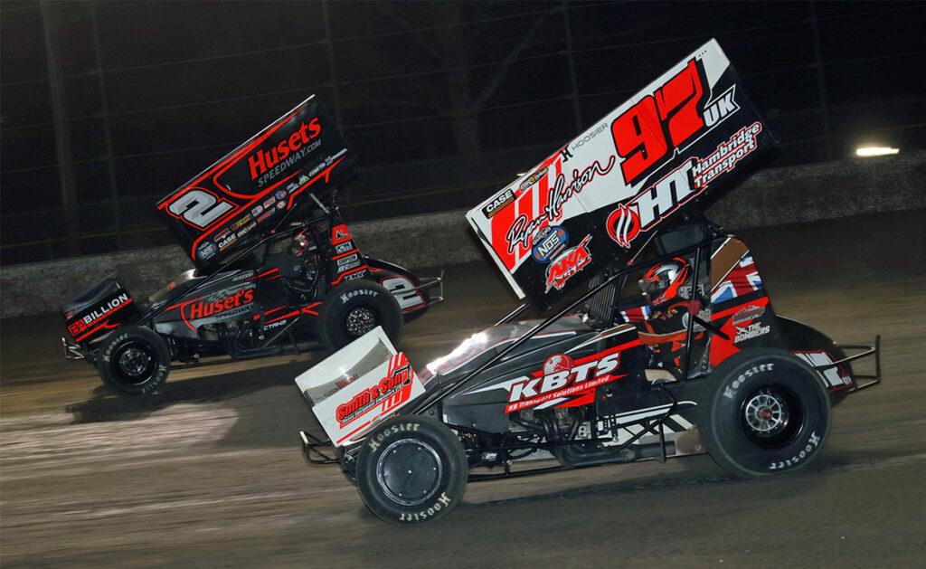 David Gravel races Ryan Harrison